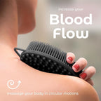 MainBasics Silicone Body Scrubber Dual-Sided Shower Loofah and Massaging Nodes - Image 5