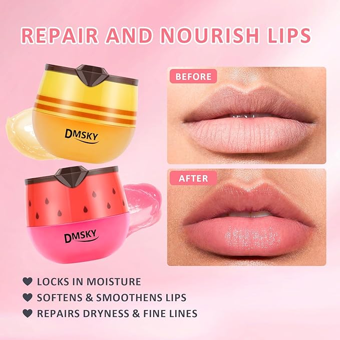DMSKY 6 PCS Bee Lip Balm Lip Mask Honey Pot, Valentines Day Gifts, Propolis Lip - Image 4