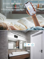 SOLFART Adjustable Color Temperature Dimmable Bathroom Light Fixtures Vanity - Image 7