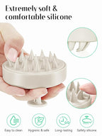 HEETA Scalp Massager Hair Growth, Soft Silicone Scalp Scrubber Shampoo Brush - Image 3