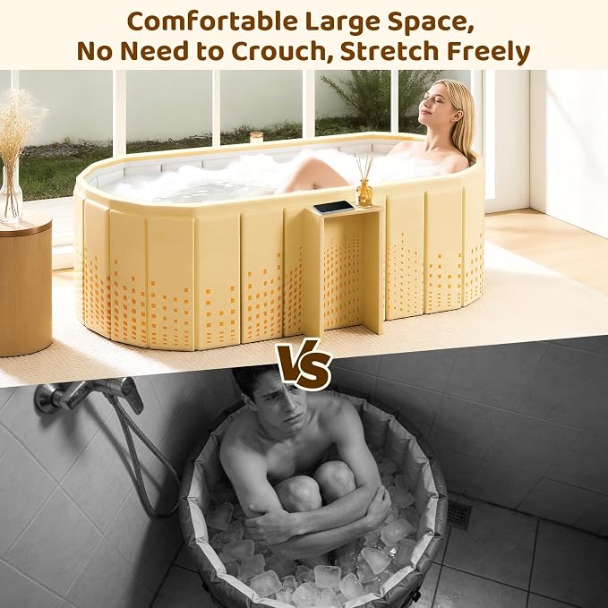 Portable Foldable Bathtub, Freestanding Bathtub No Installation, Bathroom SPA - Image 4