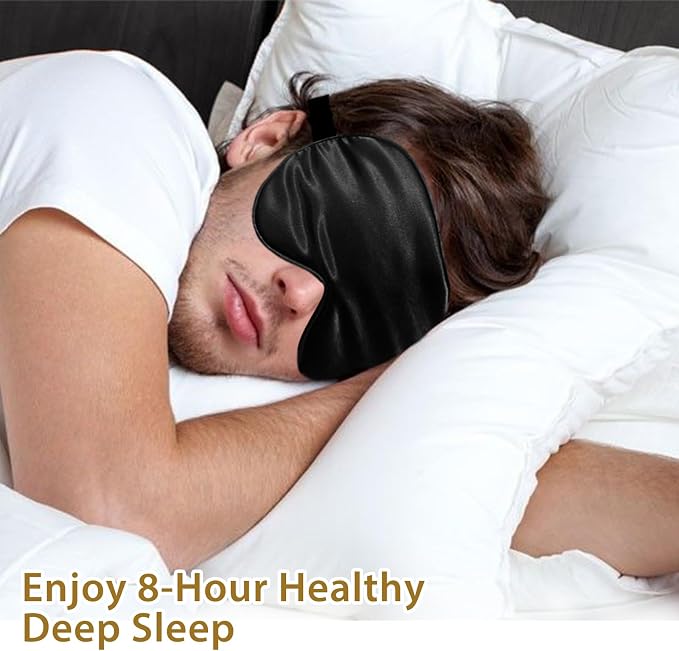 Silk Sleep Masks for Sleep, 4 Pack Super Soft Sleep Mask for Women & Men - Image 7