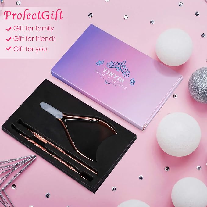 Cuticle Trimmer with Cuticle Pusher and Cutter, YINYIN Cuticle Remover Cutter - Image 7
