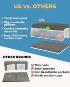 Comfortable Baby Bath Kneeler and Elbow Rest Pad Set – Thick Memory Foam Bath - Image 8