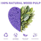 60-Count Kickleen Compressed Cellulose Heart Shape Facial Sponges | Natural - Image 7