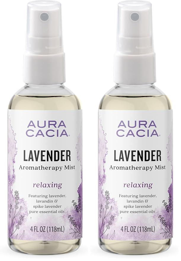 Aura Cacia Relaxing Lavender Aromatherapy Mist, Lavender Pure Essential Oils by AuraCacia