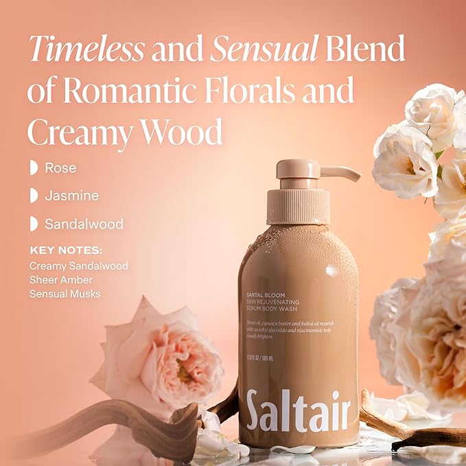 Saltair Body Wash 2-Pack – Santal Bloom – Moisturizing Body Wash - Image 3