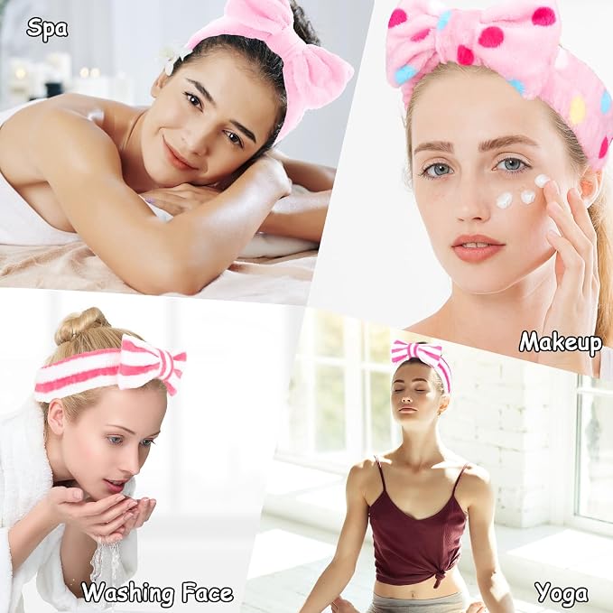 Casoty 12 Pcs Hair Makeup Headbands, Spa Headband - Image 4