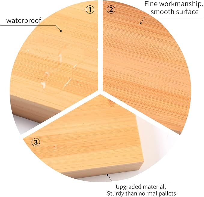 Natural Bamboo Bathroom Tray, Perfume Tray, Vanity Tray, Smooth and Thick - Image 4