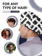 Years calm Men Shower Cap Reusable Waterproof, Dual-Layer Design, Double-Sided - Image 7