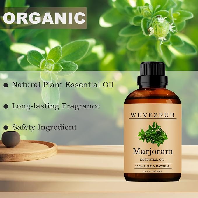Marjoram Essential Oils, 60ML Pure and Natural Essential Oil - Image 4