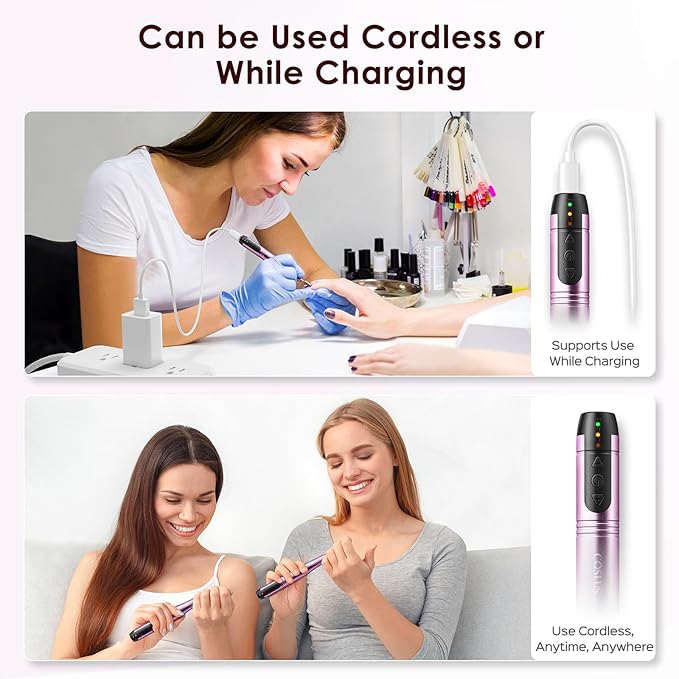 COSLUS C20 Cordless Nail Drill Electric File: Professional - Image 6