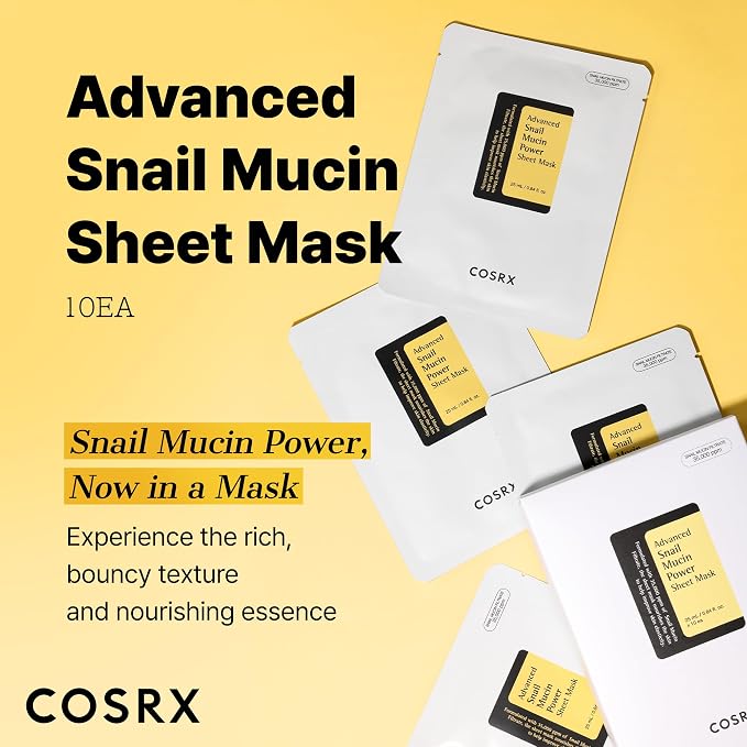 COSRX Snail Mucin Sheet Mask 10 EA - Image 2