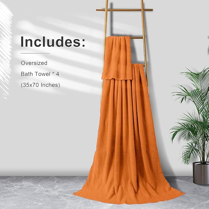 Smuge Extra Large Bath Towel Sheet Set 35x70 Inches - Image 5