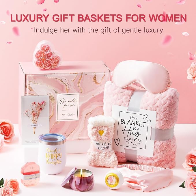 Mothers Day Birthday Gifts for Women Self Care Get Well Soon Gifts, Rose - Image 4