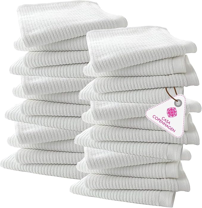 CASA COPENHAGEN Ribbed Bar Mop Towels by CASACOPENHAGEN