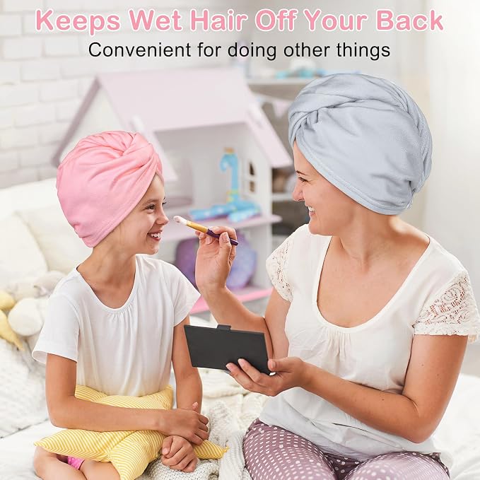 Basumee Microfiber Hair Towel Wrap - Image 5