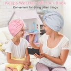 Basumee Microfiber Hair Towel Wrap - Image 5