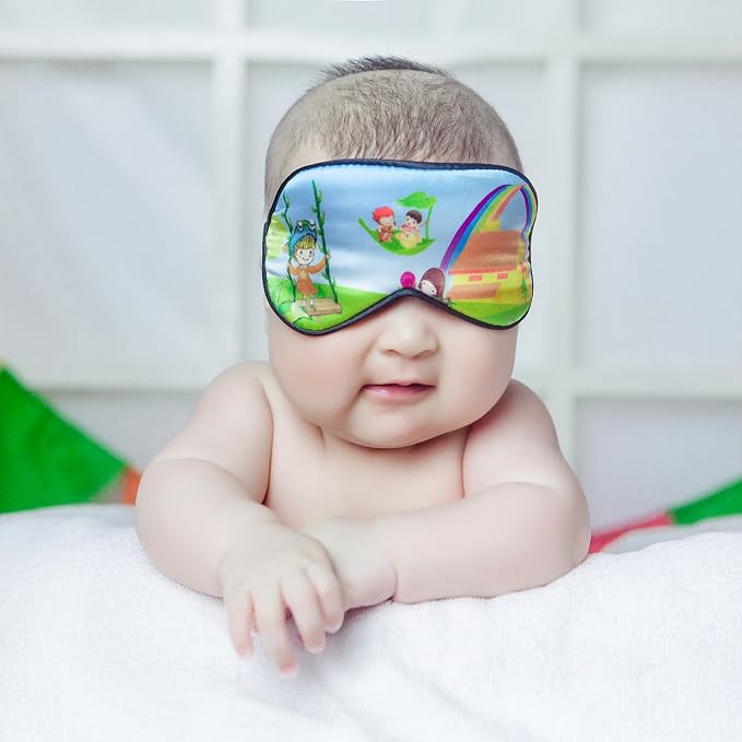 100% Natural Silk Sleep Eye Mask Kids, Cute Night Sleeping Mask - Image 4