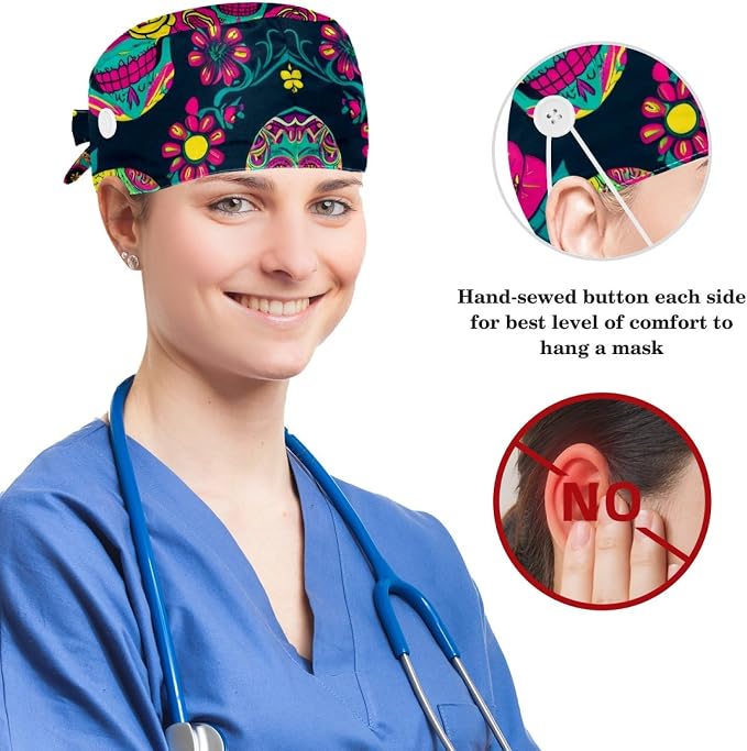 Scrub Cap, Nurse Hat, Surgical Cap - Image 3