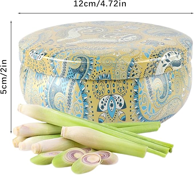 Set of 4 Triple Wick Citronella Candles Perfect - Image 3