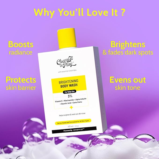 Chemist at Play Brightening Body Wash | Glowing Skin Vitamin C Bodywash | Helps - Image 2
