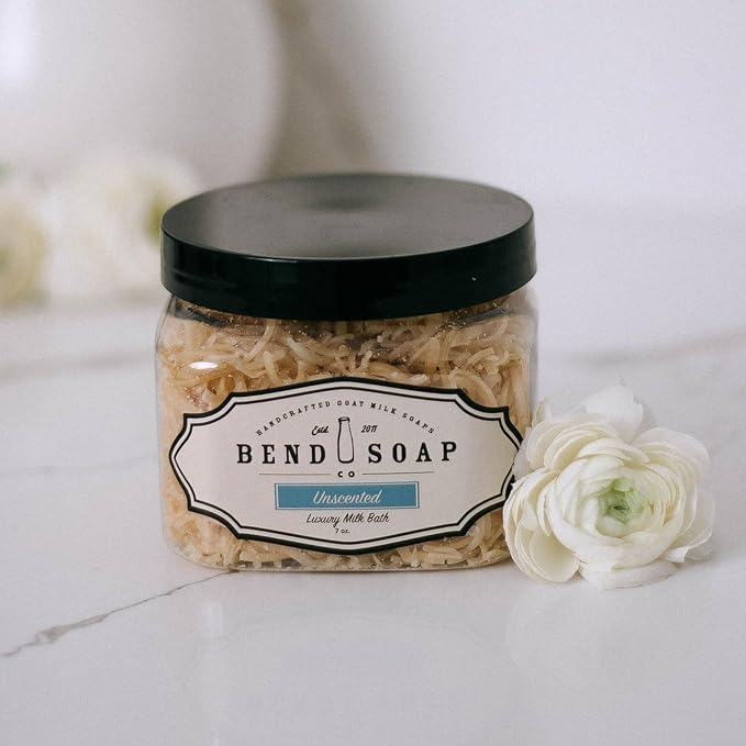 Bend Soap Company Goat Milk Bath Soak, Unscented & Fragrance-Free, Gentle Bath by BendSoapCo