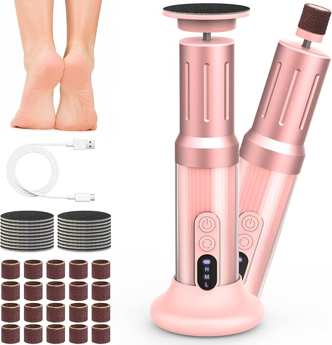 Electric Foot Callus Remover Cordless Electric Foot Filer Kit by Unknown