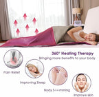 Natural Jade and Tourmaline Heat Far Infrared Sauna Blanket Home Sauna Bed - Image 3