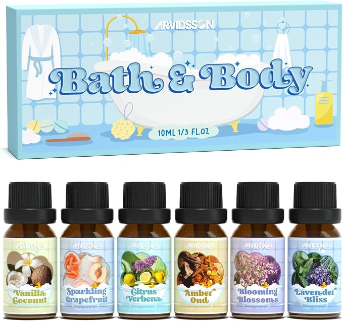 Bath Fragrance Oils Set, ARVIDSSON Natural Spa Essential Oils by ARVIDSSON