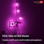 myCozyLite Pink Light Night Light Plug in, Home Decor, Dusk to Dawn Sensor - Image 3