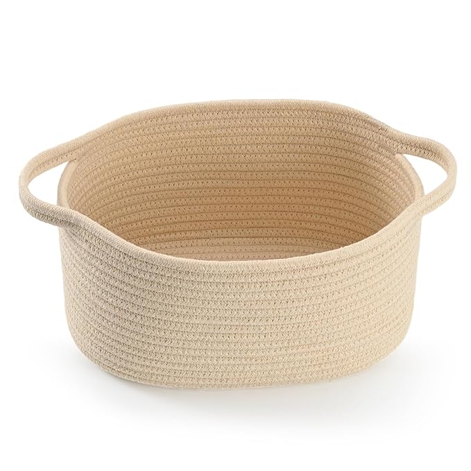 Happyiren Cute Woven Gift Basket – Beige Empty Gift Basket by Unknown