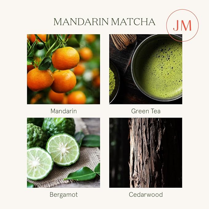 LA JOLIE MUSE Mandarin Matcha Candle, Citrus Candles - Image 3