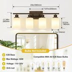Indoi 4-Light Bathroom Light Fixtures, Modern Bathroom Wall Lamp - Image 8