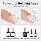 modelones 3 Pcs Top Coat Builder Nail Gel - Image 4