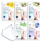 Epielle Assorted Foot Mask 5 Pairs, Deep Moisturizing Socks by Epielle