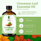 SVA Cinnamon Leaf Essential Oil – 4 Fl Oz – 100% Natural Cinnamon Oil - Image 2