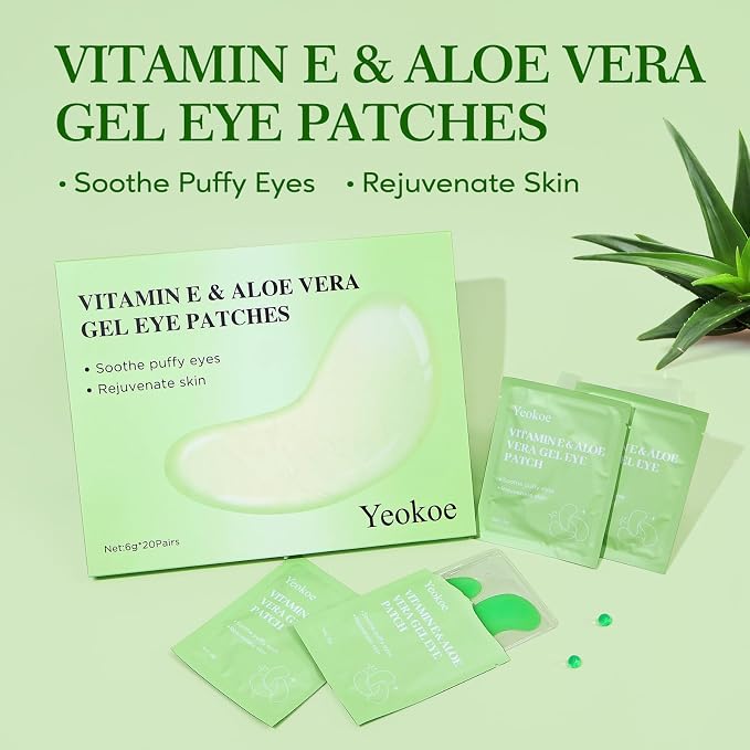 Yeokoe Under Eye Patches for Dark Circles, Puffy Eyes, 20 Pairs Face Masks - Image 2