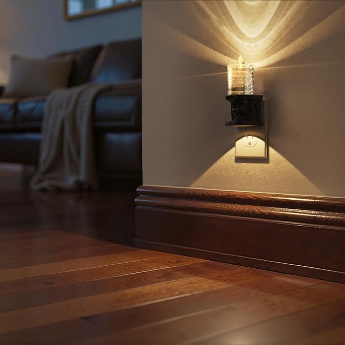 Briignite Flameless Candle Night Light, Bubble Night Lights Plug into Wall - Image 7