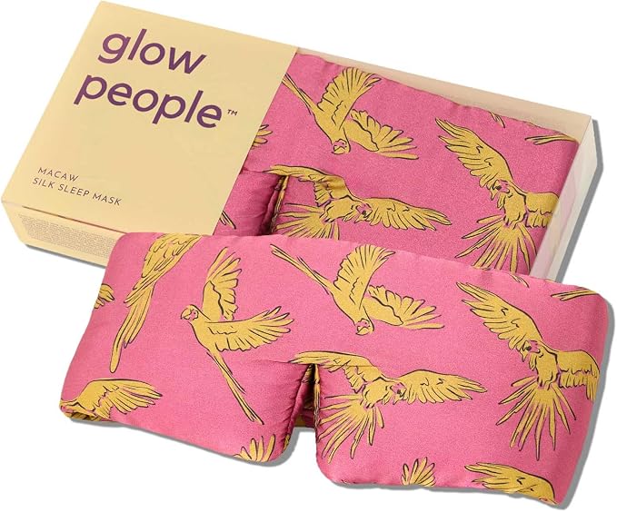 Glow People Silk Sleep Mask – 100% Mulberry Silk Eye Mask by GlowPeople