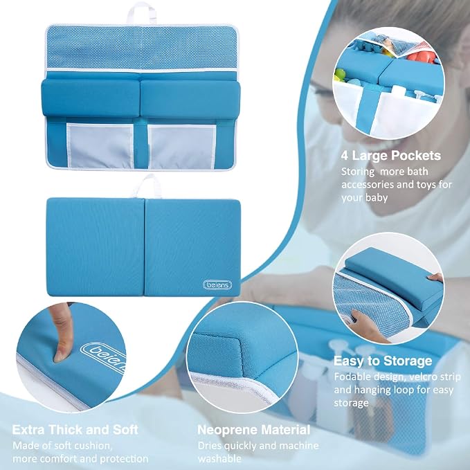 beiens Bath Kneeler and Elbow Rest Pad Set, 1.5'' Thick Quickly Dry Kneeling - Image 2