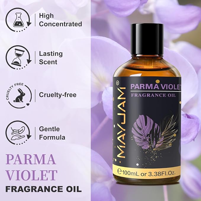 MAYJAM 100ML/3.38FL.OZ Parma Violet Fragrance Oils - Image 2