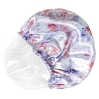 4 PCS Shower Caps for Women, Printing Bath Caps, Double Layers Shower Cap - Image 8