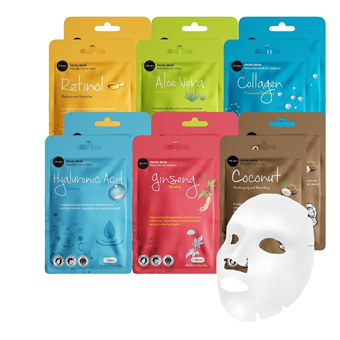 Celavi Collagen Face Sheet Mask K-Beauty Korea Skin Care Moisturizing New D by C%C3%A9lavi