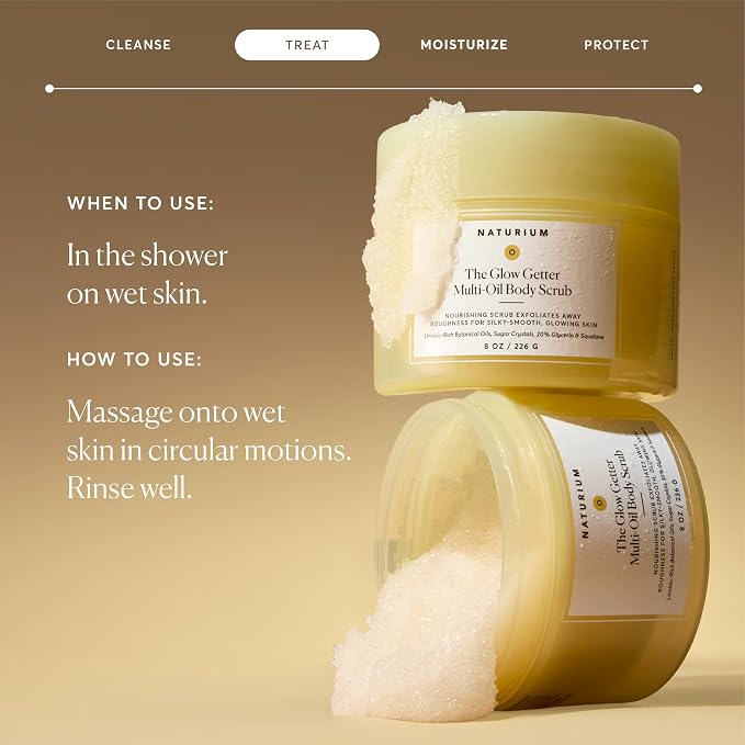 Naturium Glow Getter Body Scrub, Exfoliating Sugar Crystals - Image 5