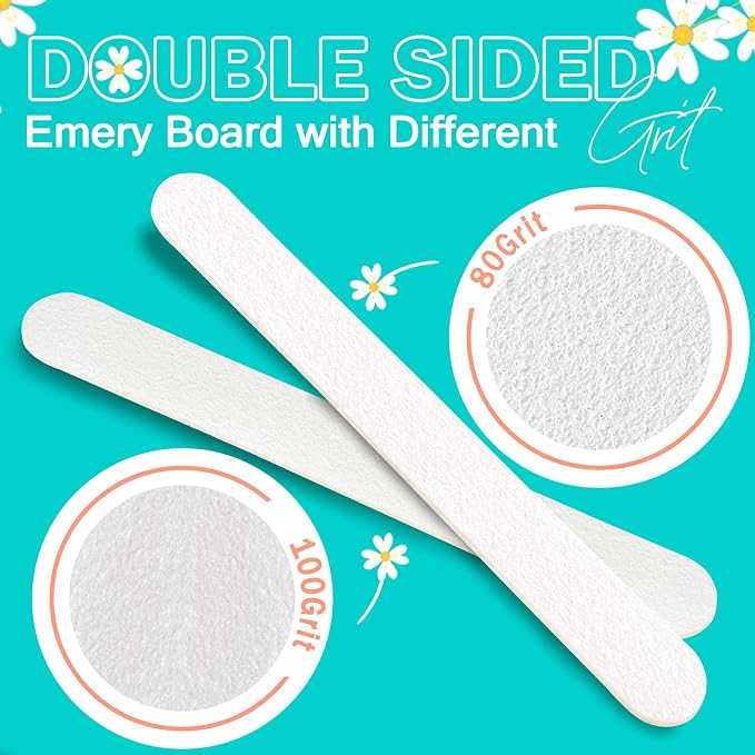 Professional Nail Files Double Sided Emery Board 80/100 Grit - Image 4