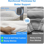 Luxury Oversized Bath Tub Pillow Fits All Bathtubs, Secure Support - Image 6