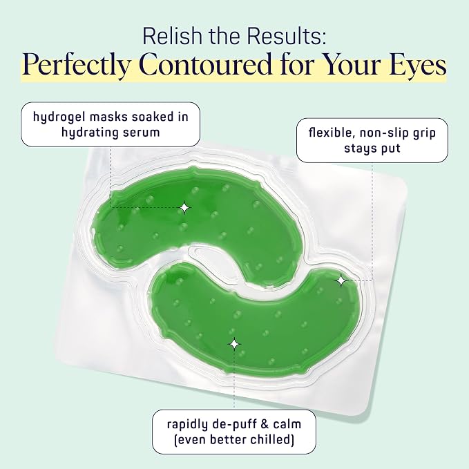SpaLife In a Pickle Hydrogel Under Eye Patches - Image 6