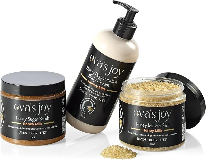 Eva's Joy Honey Milk Mineral Bath and Foot Soak, Made - Image 9
