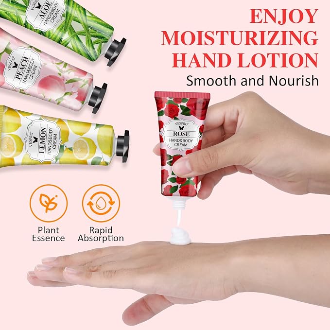 VESPRO 210 Pack Moisturizing Hand Cream Gifts Set, Mothers Day Gifts, Hand - Image 5